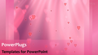 PowerPoint Template - Falling Hearts background